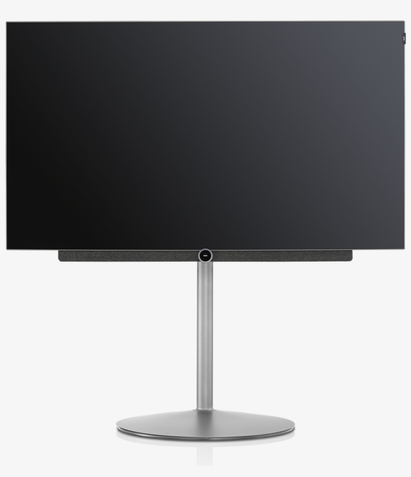 Bild3 55 Oled With Floor Stand Plate Graphitgrau Frontal - Television Set, transparent png