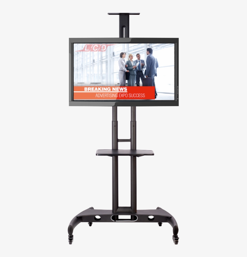 Awesome Portable Tv Stand School Monitor Stand On Wheels - Tv Stand Png, transparent png
