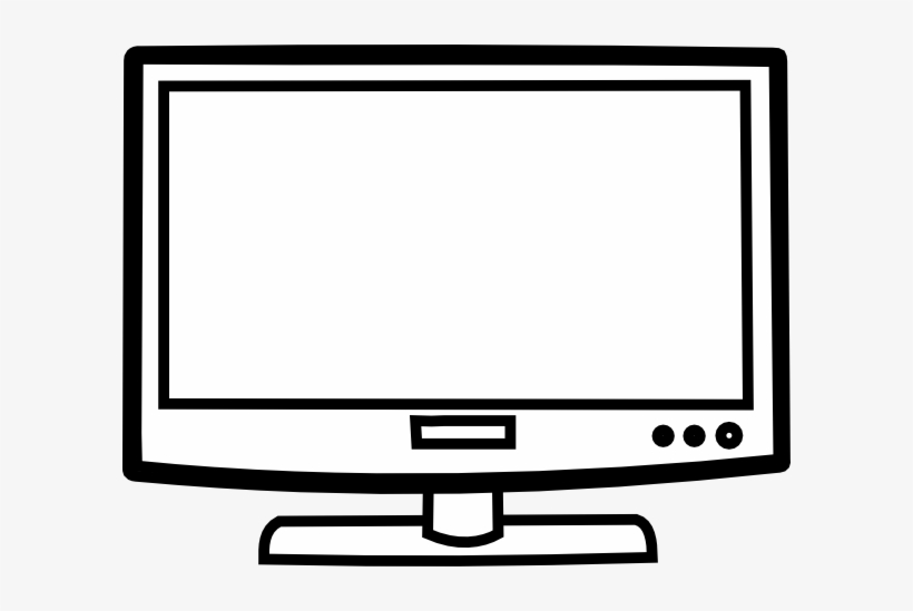 Royalty Free Collection Of Black And White High Television Clipart