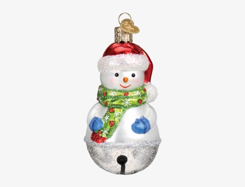 Jingle Bell Snowman Christmas Ornament - Old World Christmas 40293 Santa's Puppy Love Ornament, transparent png
