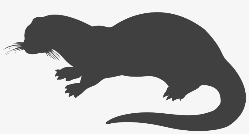 Otter Clipart Transparent Pencil And In Color Otter - Otter Silhouette, transparent png