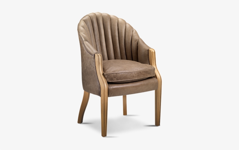 Old English Leather Chair, transparent png
