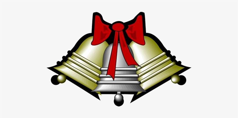 Silver Bells - Christmas Bells Clip Art, transparent png