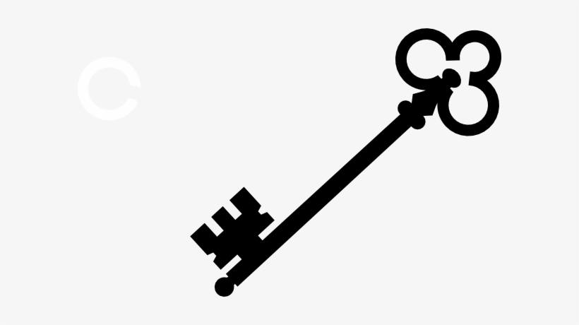 Black Olde Key Clip Art - Llave Alicia En El Pais De Las Maravillas, transparent png