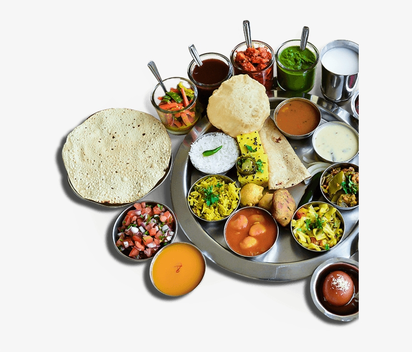 Indian Food Png Banner Free Library - Indian Veg Thali Png, transparent png