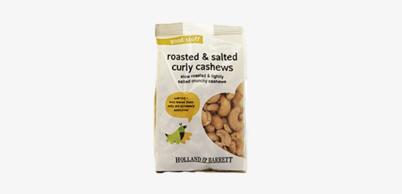 Holland & Barrett Roasted & Salted Cashew Nuts 250g - Holland & Barrett Roasted & Salted Curly Cashews, transparent png