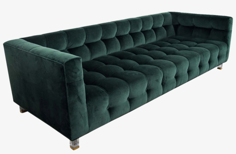 Everdeen Forest Velvet Sofa Qtr, transparent png