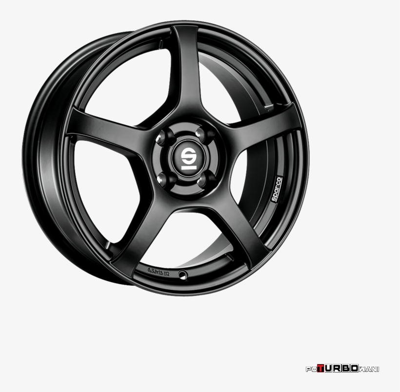 Sparco Rtt Black 6,5x16 Et46, transparent png