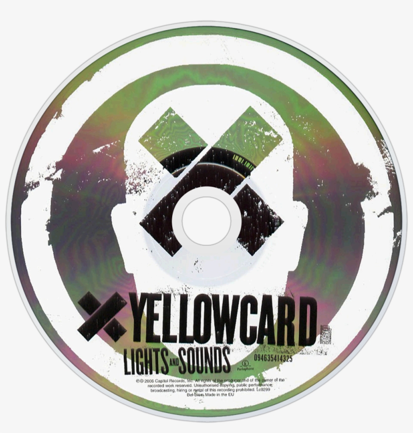 Yellowcard Lights And Sounds Cd Disc Image 1000x1000 PNG Download