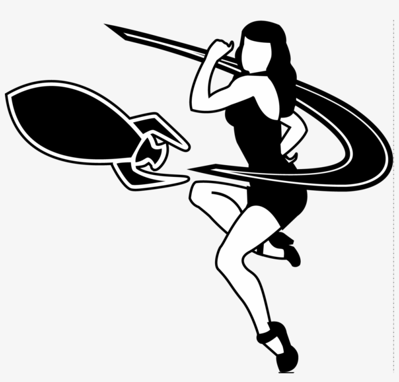 Dolly Rockets Secondary Logo Black & White, transparent png