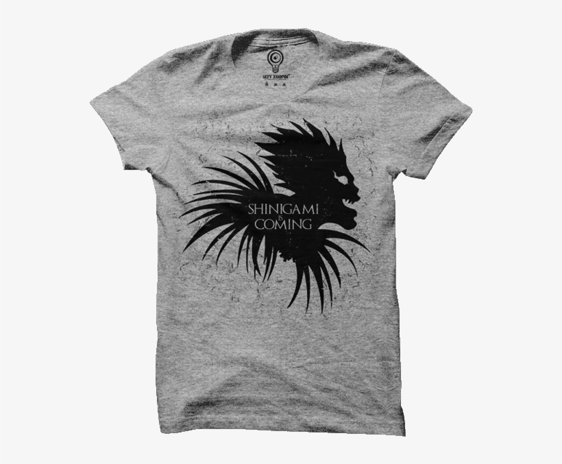 Shinigami Is Coming Guys / Grey / Small, Tees, transparent png