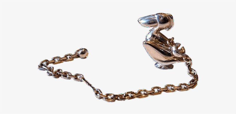 Hermes Sterling Silver Pelican Bag Charm Keyrings, transparent png