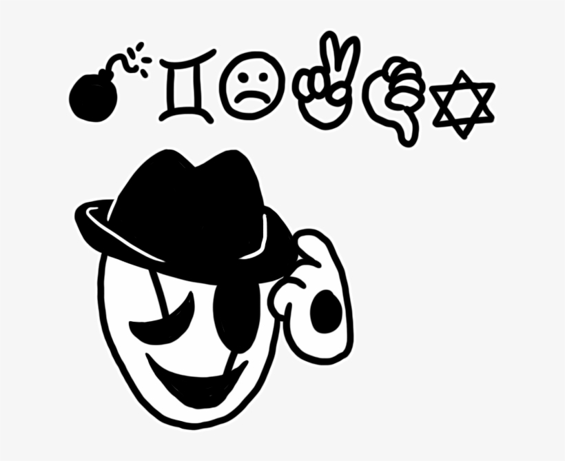 Black And White Black And White Text Nose Head Font, transparent png