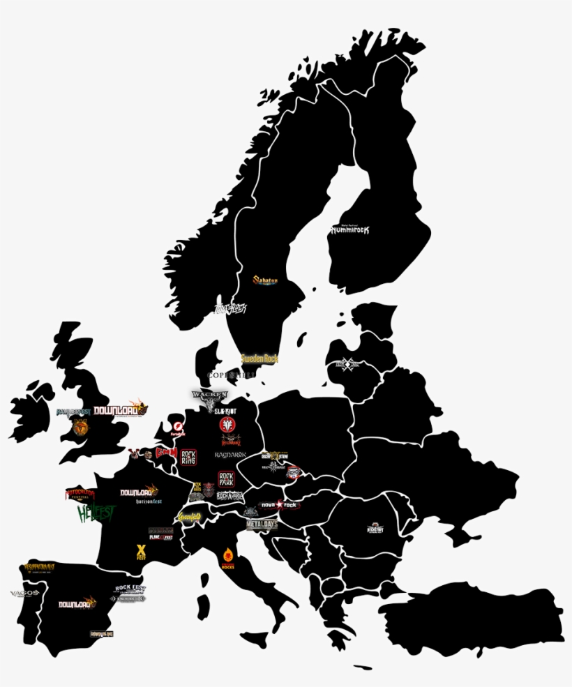 European Map Of Festivals In, transparent png