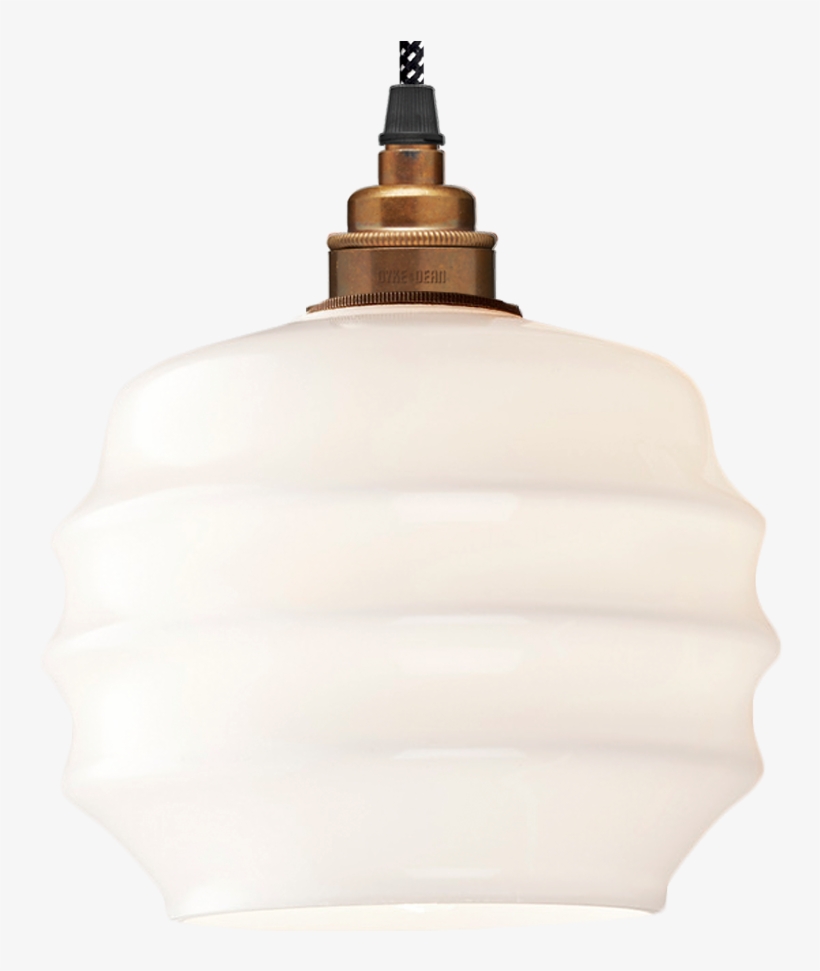 Glass Opal Ripple Pendant Shade Small, transparent png