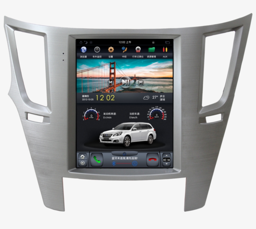 Radio Dvd Gps Android Tesla Style Subaru Legacy Ref, transparent png