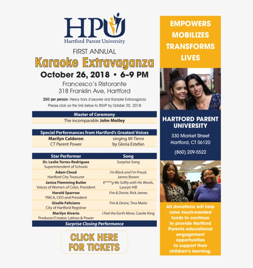 Hartford Parent University Karaoke Extravaganza Fundraiser, transparent png