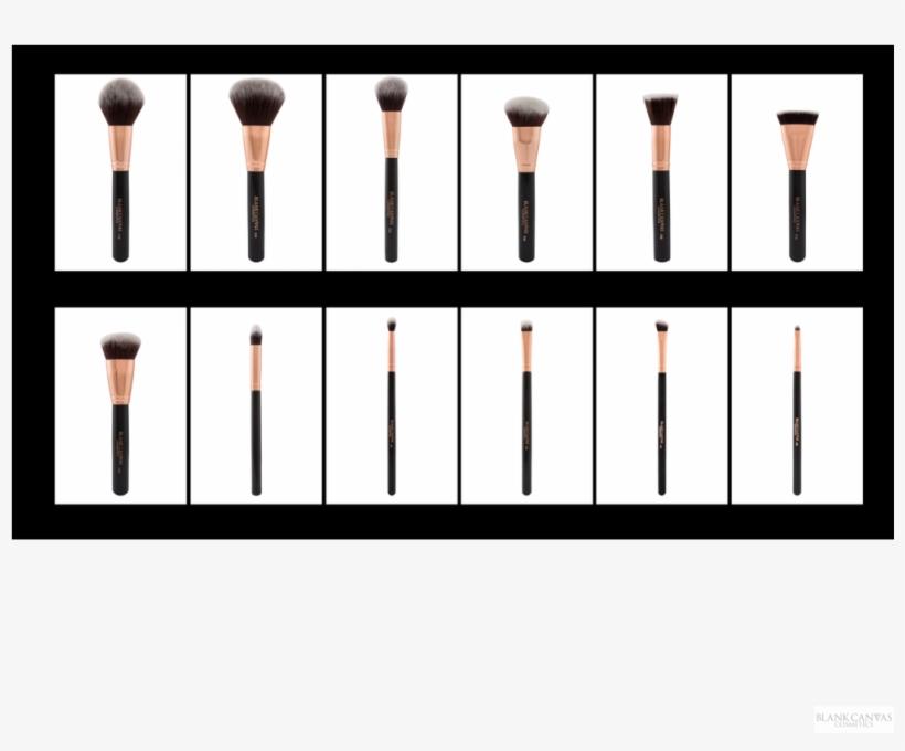 F39 Dome Powder Brush Rose Gold/black, transparent png