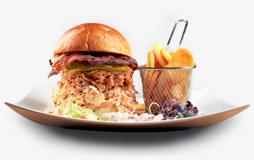 Pulled Pork Burger Sandwich, transparent png