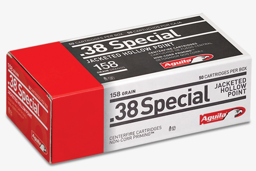 Aguila 38 Special 158 Gr Jacketed Hollow Point 50 Bx/, transparent png