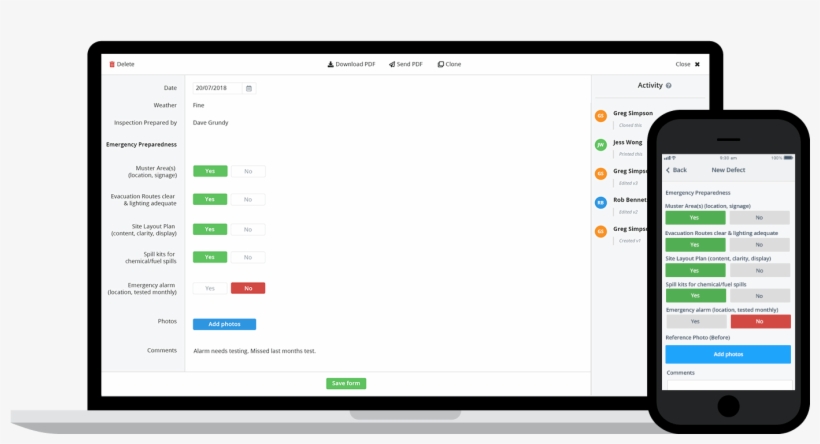 Complete Safety Checklists On Laptop, Phone Or Tablet, transparent png