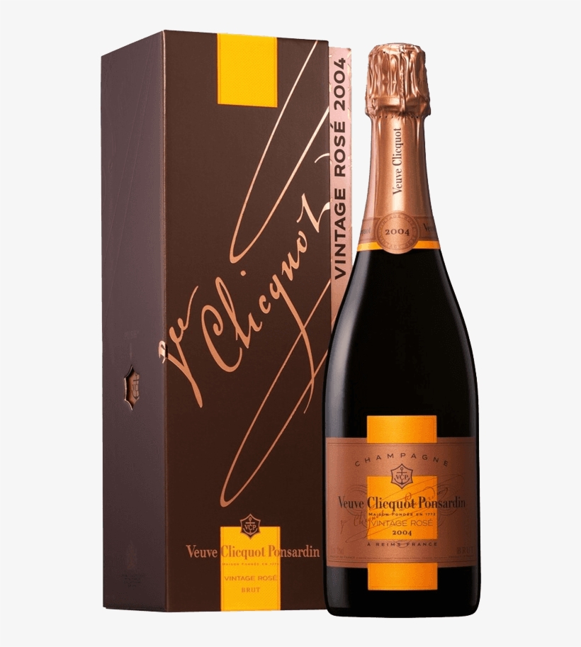 Veuve Clicquot Rose Vintage 2004, transparent png
