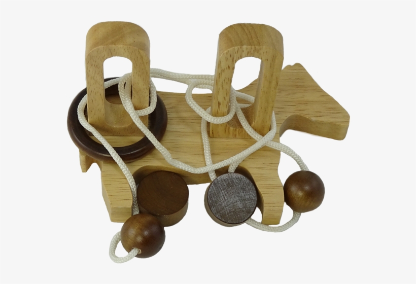 Crazy Horse Double Post Rope Puzzle, transparent png