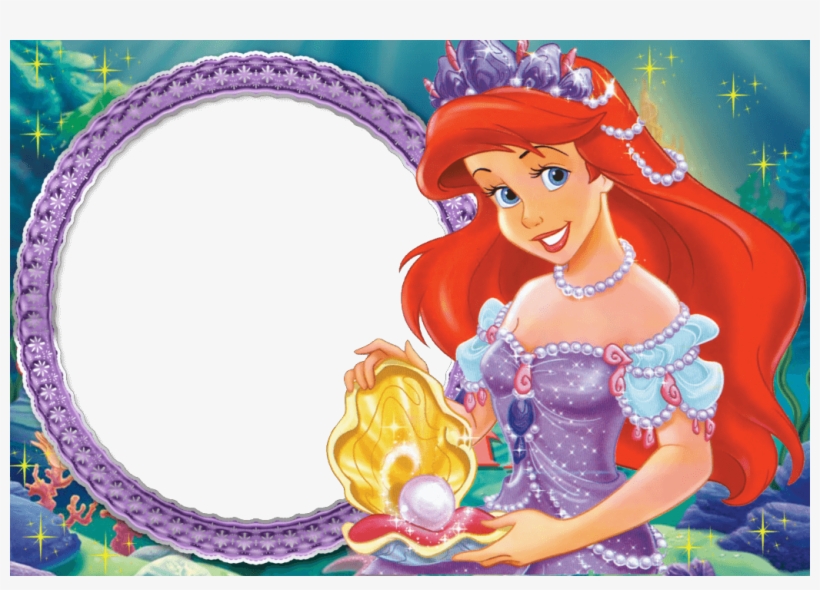 Marco Foto Princesa Ariel, transparent png