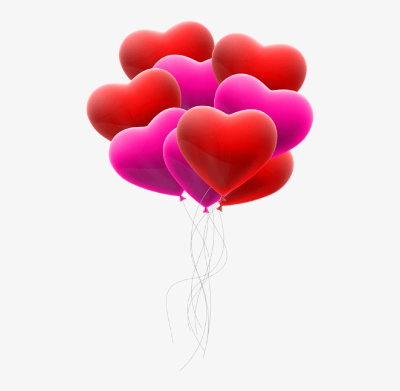 Free Png Download Hearts Balloon Bunch Transparent, transparent png