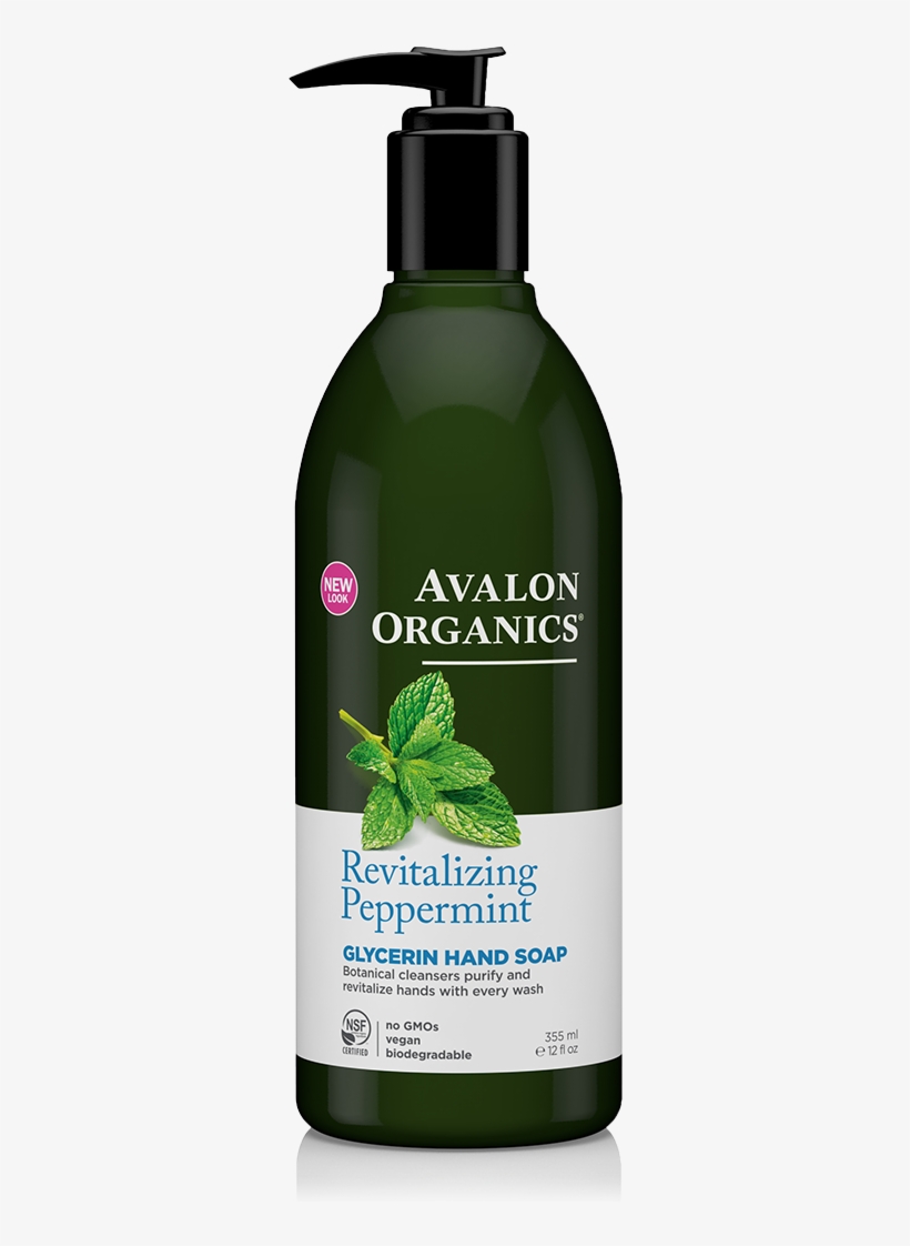 Avalon Organics Revitalizing Peppermint Glycerin Hand, transparent png