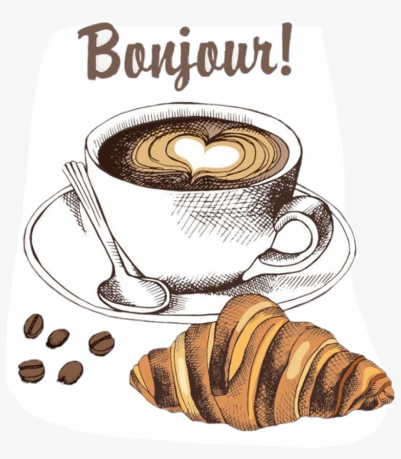 Croissant Sticker, transparent png