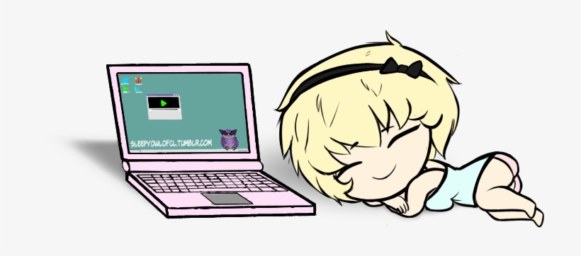 Sleepy Little Chibi, transparent png