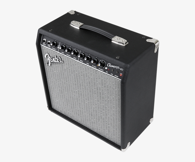 Fender Champion 40 Guitar Amplifier Combo Angle, transparent png