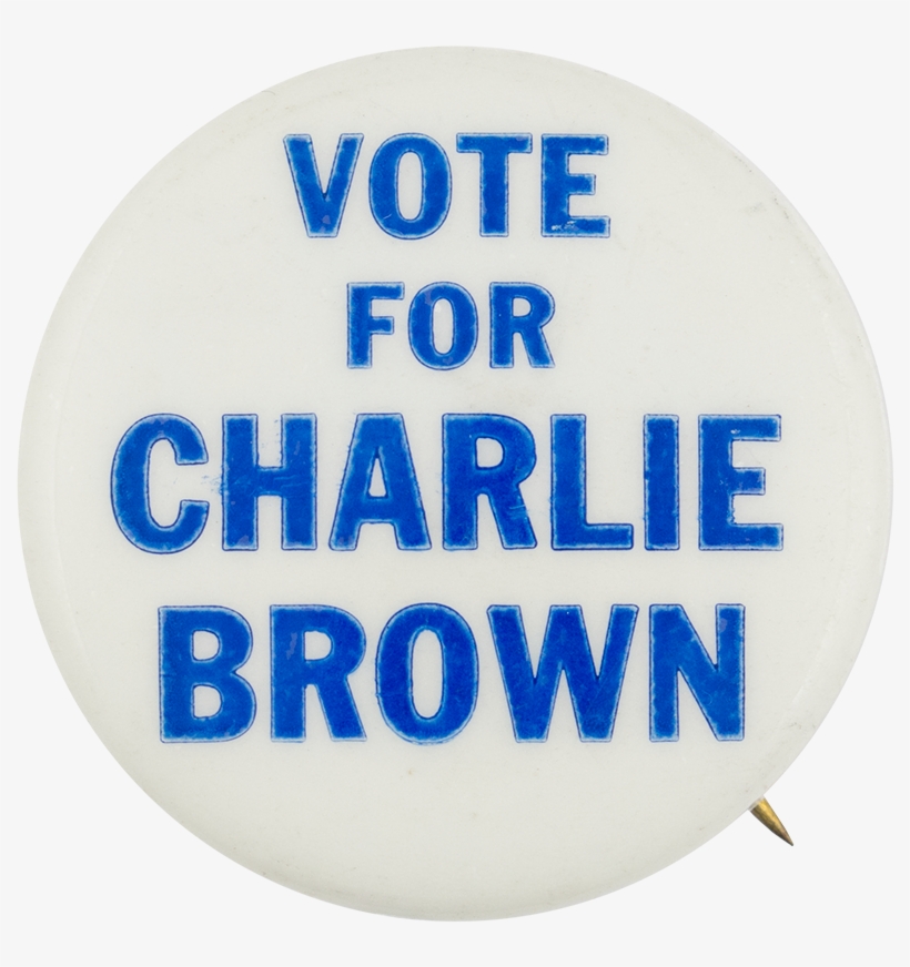 Vote For Charlie Brown Entertainment Button Museum, transparent png