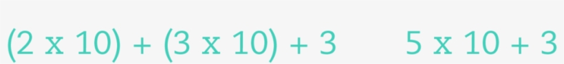 Place Value Same But Different 5x10plus3, transparent png