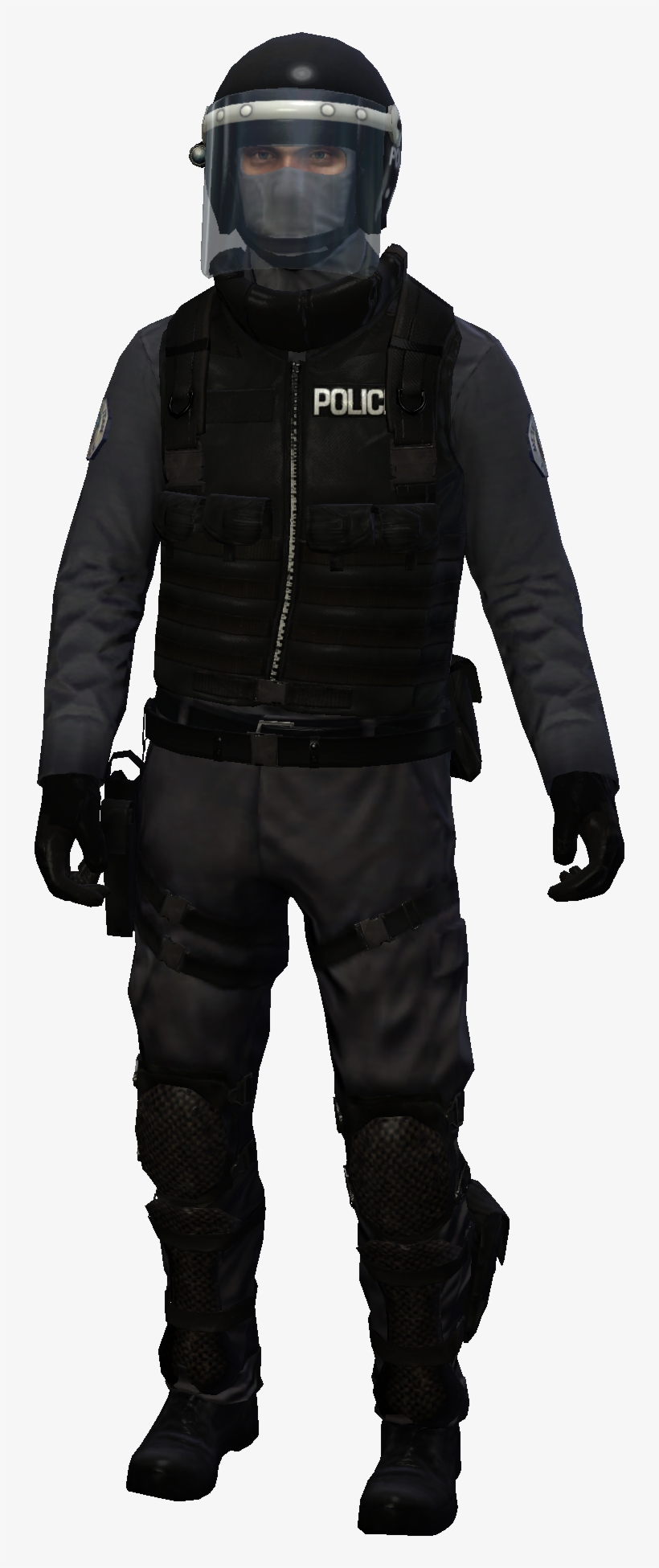 Agent 47 Wearing The Chicago Swat Uniform, transparent png