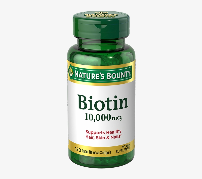 Nature's Bounty Biotin 10,000 Mcg, transparent png
