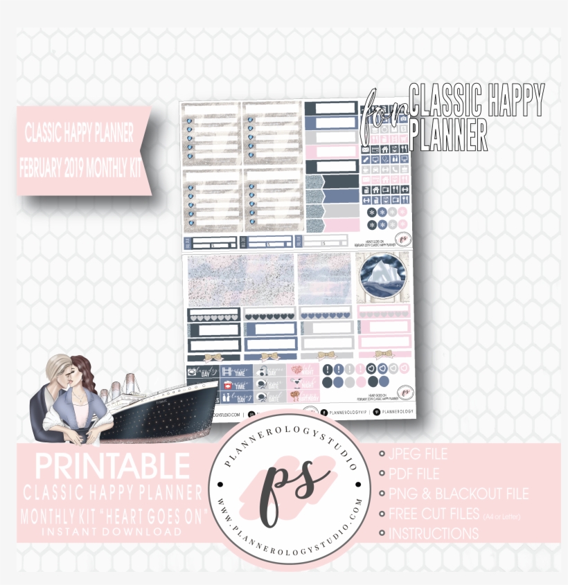 Heart Goes On February 2019 Monthly View Kit Digital, transparent png