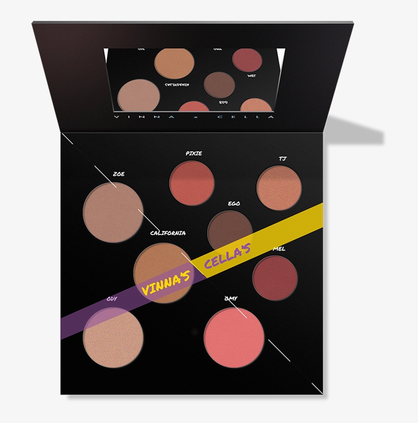 1 Highlighter 4 Eyeshadows, transparent png