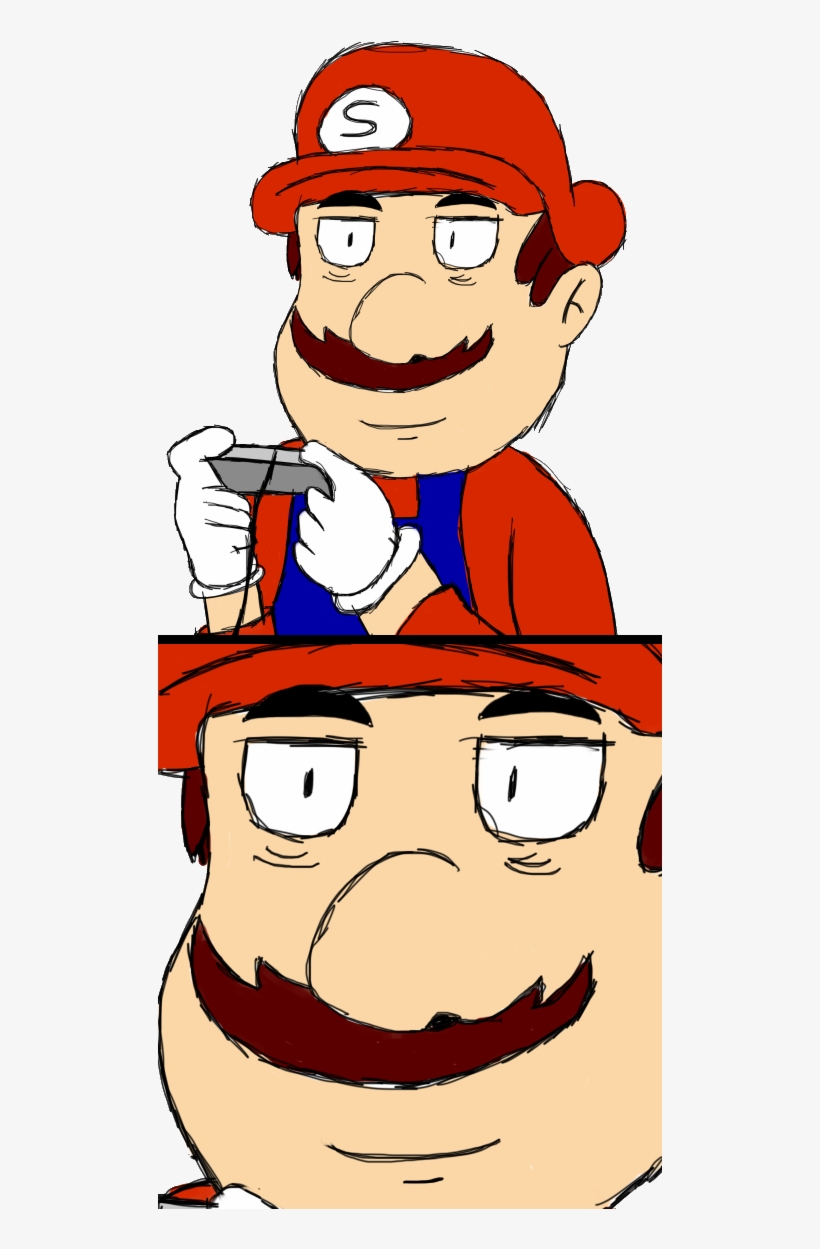 Somari Mario Facial Expression Nose Cheek Smile Male, transparent png