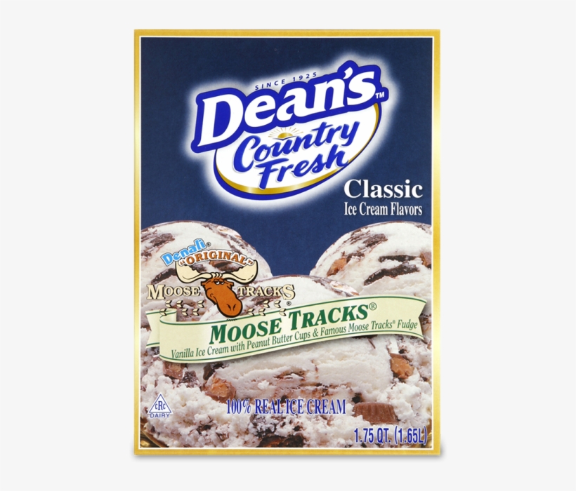 Dean's Country Fresh Classic Moose Tracks Ice Cream, transparent png