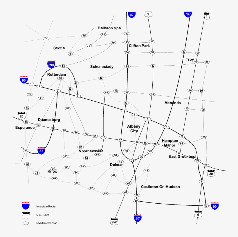 Albany Area Highway Roadmap, transparent png