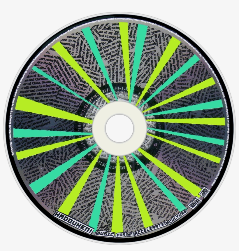 Hadouken Music For An Accelerated Culture Cd Disc Image, transparent png