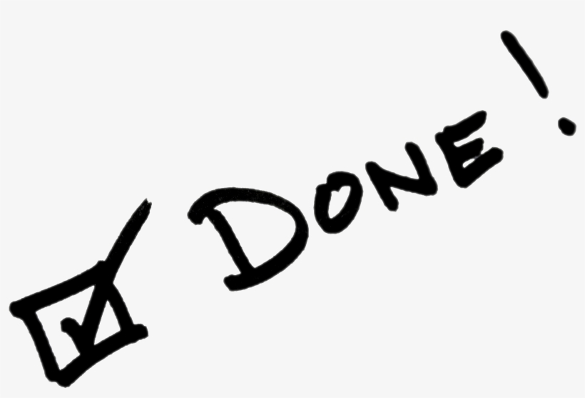 Checked And Done, transparent png