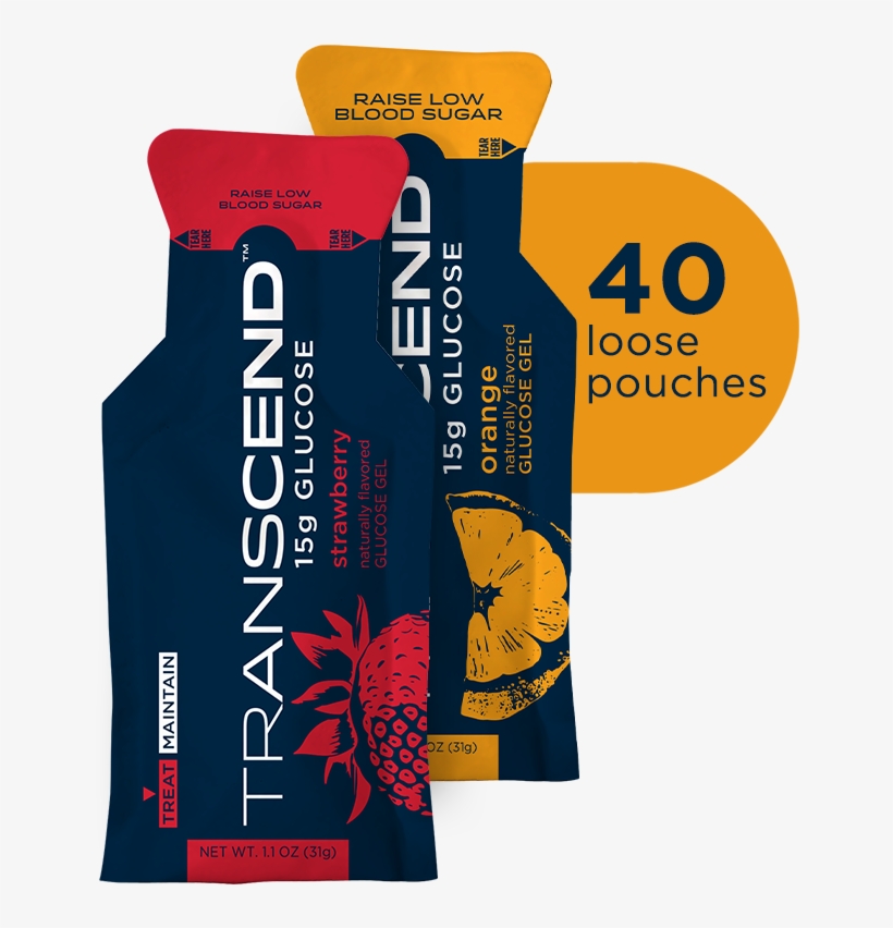 Transcend 15g Glucose Gel, transparent png