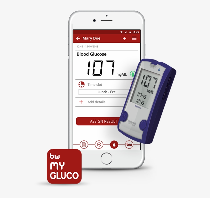 Smart Glucose Meter Bewellconnect Mygluco, transparent png