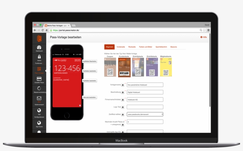Visual Editor For Wallet Passes, transparent png