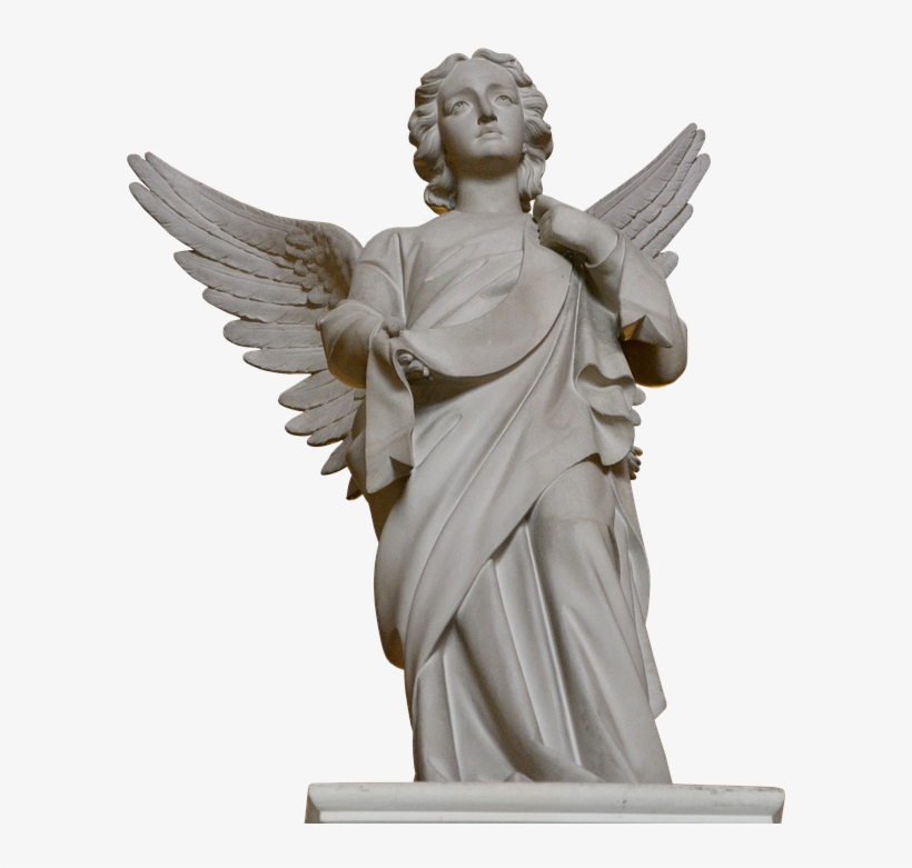 Angel, Sculpture, Wing, Stone, Art, Cemetery, Figure, transparent png