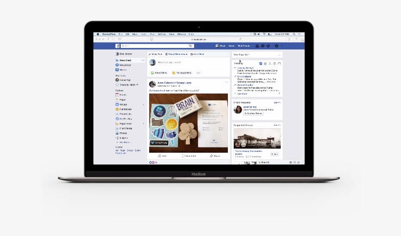 Focus Blocks Distracting Websites Like Reddit And Facebook - Facebook On Imac Png, transparent png