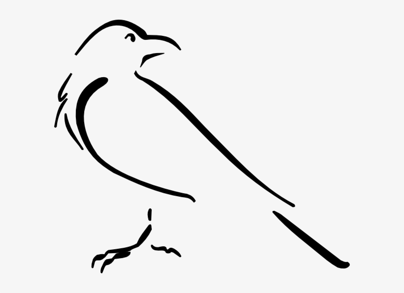 Pin By Patty Long On J Is For Jeffy - Crow Line Art, transparent png